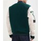 Milwaukee Bucks Green and White Letterman Jacket