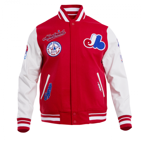 Montreal Expos Retro Classic Red Wool Varsity Jacket