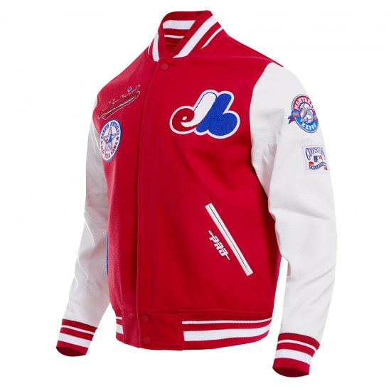 Montreal Expos Retro Classic Red Wool Varsity Jacket