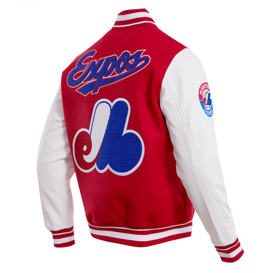 Montreal Expos Retro Classic Red Wool Varsity Jacket