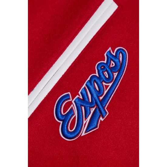 Montreal Expos Retro Classic Red Wool Varsity Jacket