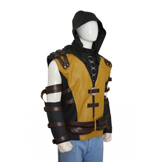 Mortal Kombat X Scorpion Hoodie Jacket Costume