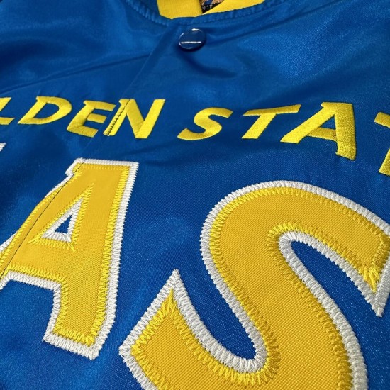 My Hero Academia NBA - All Might Golden State Warriors Satin Jacket