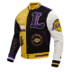 NBA Los Angeles Lakers Biker Varsity Jacket