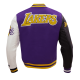 NBA Los Angeles Lakers Biker Varsity Jacket