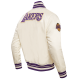 NBA Los Angeles Lakers Retro Classic Satin White Jacket