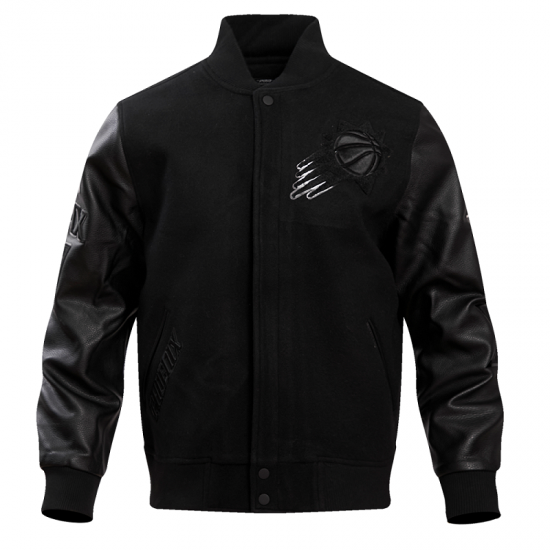 NBA Phoenix Suns Triple Black Varsity Jacket