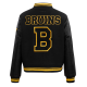 NHL Boston Bruins Retro Classic Womens Black Varsity Jacket