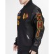 NHL Chicago BlackHawks Animal Print Rib Varsity Jacket