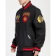 NHL Chicago BlackHawks Crest Emblem Rib Varsity Jacket