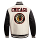 NHL Chicago BlackHawks Retro Classic Rib Varsity Jacket