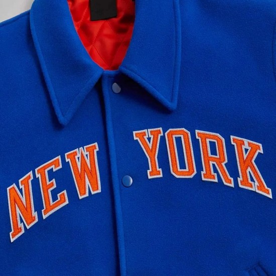 NY Knicks Varsity Blue Wool Jacket