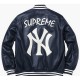 NY Yankees Letterman Varsity Blue Leather Jacket