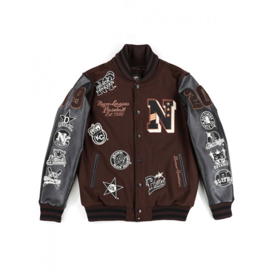 Negro League Baseball Brown Varsity Jacket