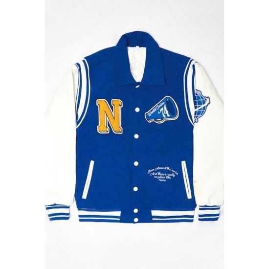 Neutrals Country Club Blue Varsity Jacket