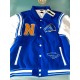 Neutrals Country Club Blue Varsity Jacket