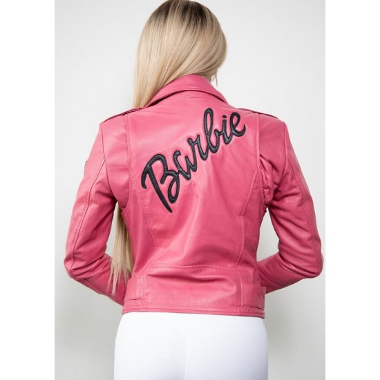 New Barbie Pink Leather Jacket