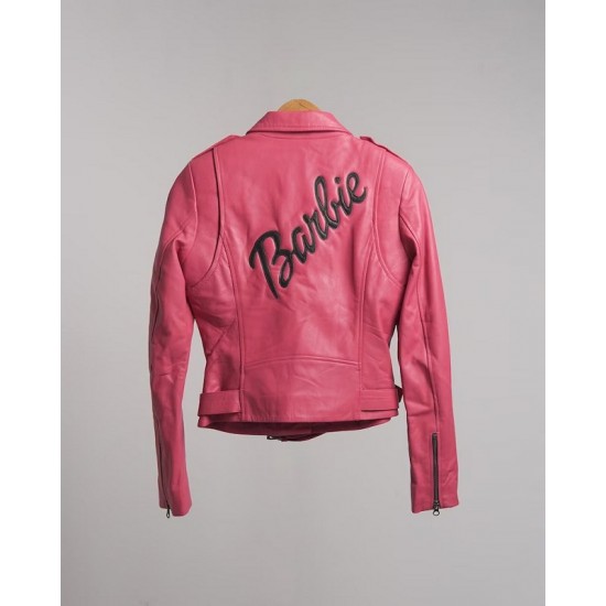 New Barbie Pink Leather Jacket