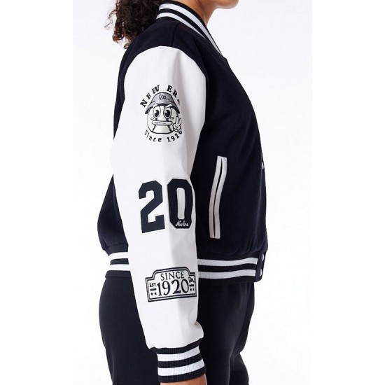 New Era Womens Black Varsity Jacket