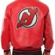 New Jersey Devils Red Leather Jacket