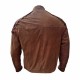 New Men's Battlestar Galactica Colonial Viper Pilot Brown Suede Leather Jacket