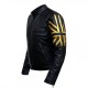 New Men's UK Flag Leather Jacket