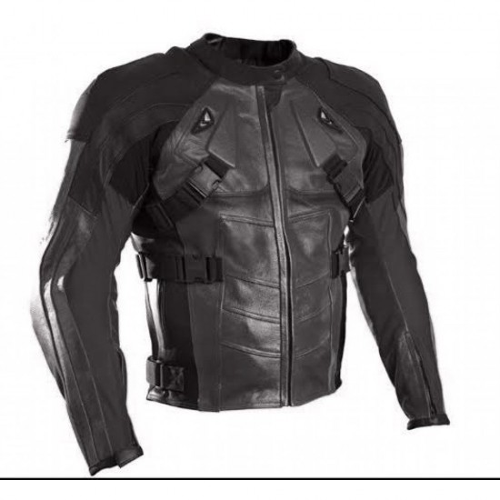 New Men's DeadPool Motorbike Leather Jacket