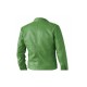 New Men's Dodge Green Motorcycle Style Slim Fit Leather Jacket