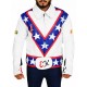 New Men's Evel Knievel White Biker Stunt Leather Jacket