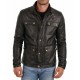 New Men's Genuine Lambskin Leather Motorcycle Jacket Slim Fit Biker Jacket Shirt Style