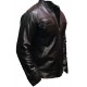 New Men's Quilted Cafe Racer Biker Leather Jacket