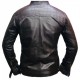 New Men's Quilted Cafe Racer Biker Leather Jacket