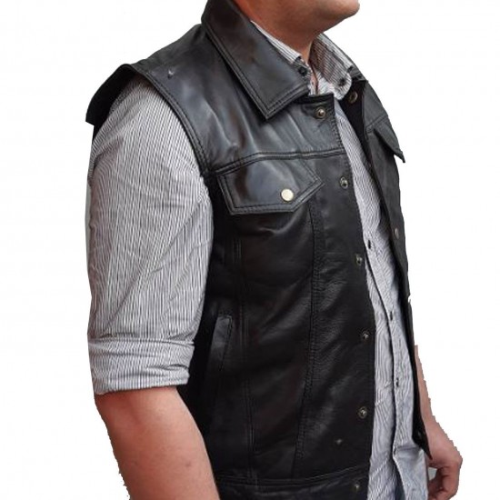 New Men's Rogues The Warriors Leather Vest