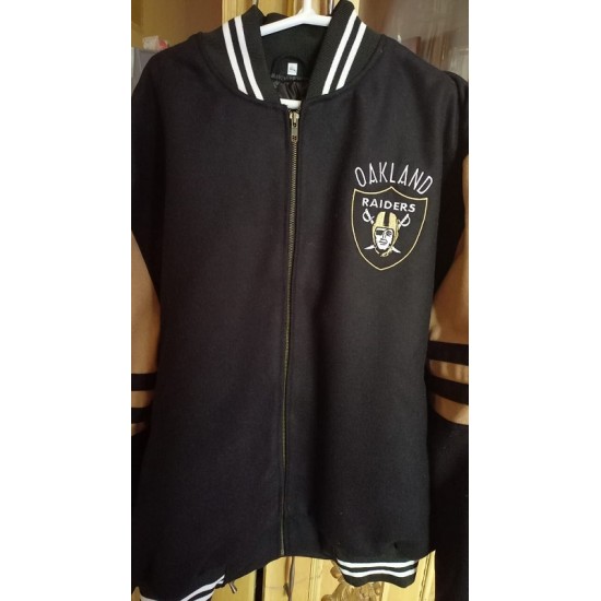 New Mens Oakland Raiders Varsity Jacket