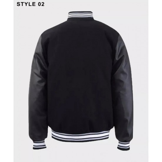 Mens Raider Black Varsity Jacket Reference: