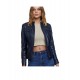 New Stylish Navy Blue Motorcycle Slimfit Leather Jacket For Women