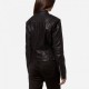 New Women's Aster Black Leather Biker Jacket