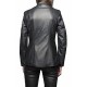 New Women's Genuine Lambskin Leather Slim Fit Cafe Racer Black Jacket Biker Coat