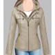 New Women's Removable Hoodie Leather Jacket