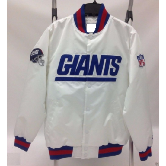 New York Giants White Bomber Jacket