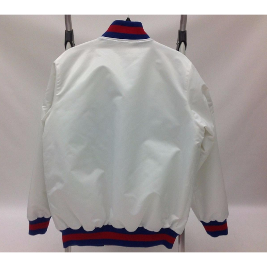 New York Giants White Bomber Jacket