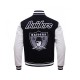 Oakland Raiders Retro Classic Rib Wool Varsity Jacket