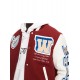 Off White Red Varsity Jacket