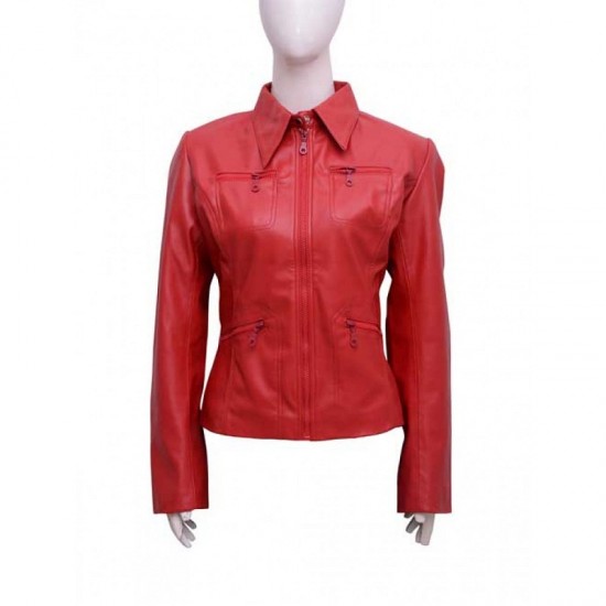 Once Upon A Time Emma Swan Red Leather Jacket