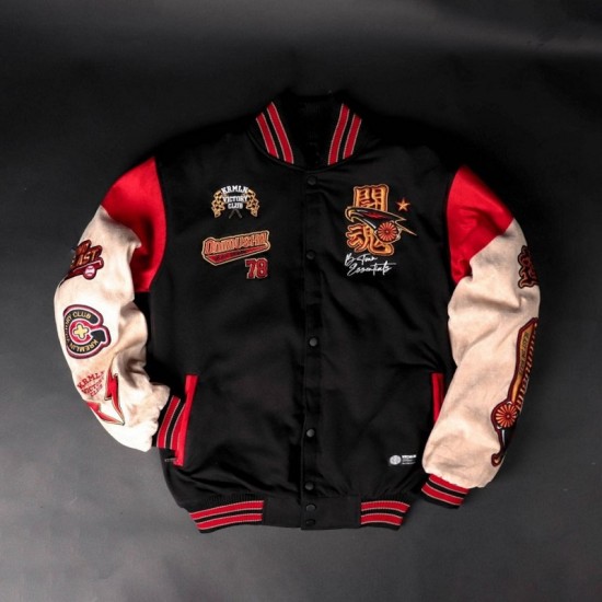 Onimusha Round Of Blast Black Varsity Jacket