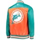 Orange The Tradition II Miami Dolphins Satin Jacket