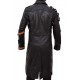 PUBG Playerunknown's Battlegrounds Black Leather Trench Coat