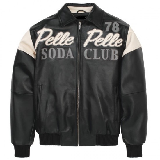 Pelle Pelle 78 Soda Club Plush Black Leather Jacket