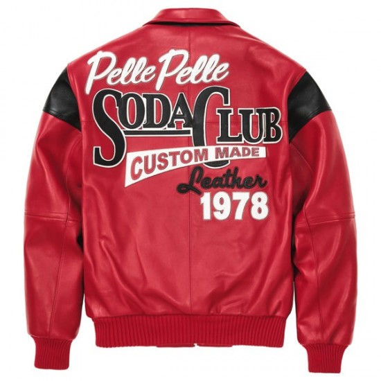 Pelle Pelle 78 Soda Club Plush Red Leather Jacket