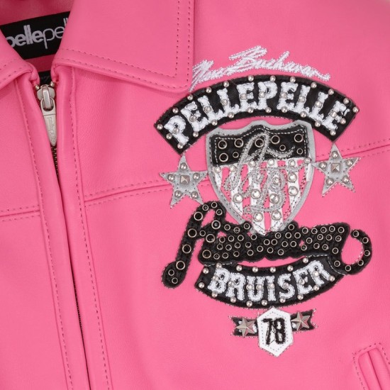 Pelle Pelle American Briuser Plush PInk leather Jacket